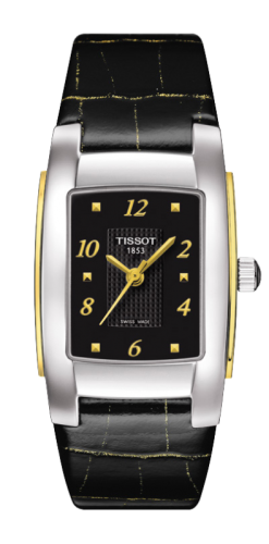 Tissot T-10 Stainless Steel / Yellow Gold / Black